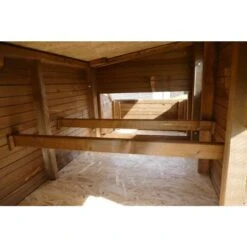 Poulailler Houdan XL Sur Pilotis Toit Shingle Noir 6 Poules Bois Epicéa -Chemin des Poulaillers Boutique poulailler houdan xl pilotis interieur