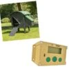 Poulailler Nestera Sur Pieds Taille S Plastique Recyclé 3 à 5 Poules Avec Portier Automatique Autonome Zen Farm -Chemin des Poulaillers Boutique poulailler nestera s avec portier zenfarm