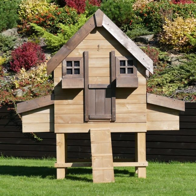 Poulailler Suisse XL Toit Shingle 8 à 10 Poules Bois Epicéa 7 Poulailler Suisse XL Toit Shingle 8 à 10 Poules Bois Epicéa – Image 5