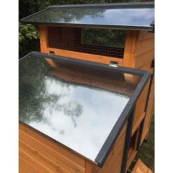 Poulailler Farmer L Toit En Tôle Ouvrant 4 à 6 Poules Bois FSC -Chemin des Poulaillers Boutique poulailler farmer detail toit aeration