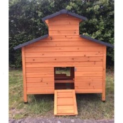 Poulailler Farmer L Toit En Tôle Ouvrant 4 à 6 Poules Bois FSC -Chemin des Poulaillers Boutique poulailler farmer face arriere