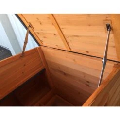 Poulailler Sussex XL Toit Shingle Noir Ouvrant 6 à 10 Poules Bois FSC -Chemin des Poulaillers Boutique poulailler sussex vue toit ouvert