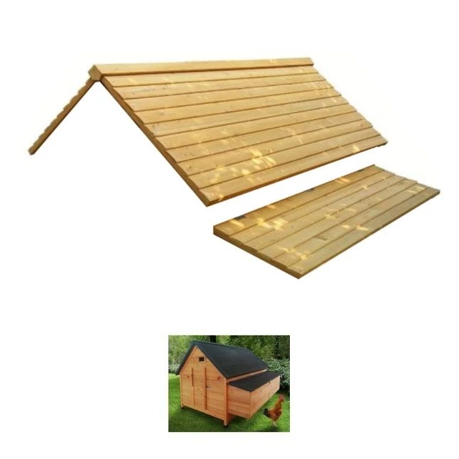 Toit De Poulailler Pour Cémani XXL 15 à 18 Poules Bois 3 Toit De Poulailler Pour Cémani XXL 15 à 18 Poules Bois