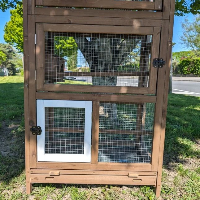 Volière Pour Oiseaux En Bois Double Toit Shingle 8 Volière Pour Oiseaux En Bois Double Toit Shingle – Image 6