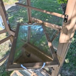 Volière Pour Oiseaux En Bois Double Toit Shingle 29 Volière Pour Oiseaux En Bois Double Toit Shingle -Chemin des Poulaillers Boutique voli re oiseaux ext rieur 2 parties focus tiroir d jection