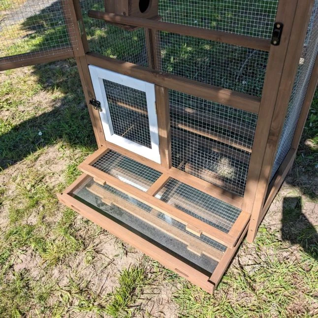 Volière Pour Oiseaux En Bois Double Toit Shingle 15 Volière Pour Oiseaux En Bois Double Toit Shingle – Image 13